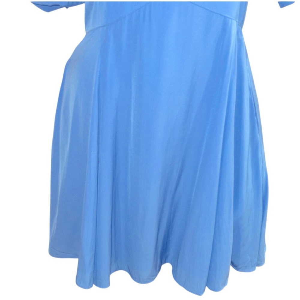 1. State Sky Blue Puff Sleeve whimsical feminine romantic Mini Dress - Picture 8 of 11